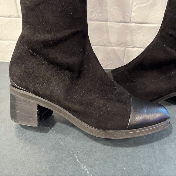 Camel Century Legend sz 250 US 8.5 black leather tall OTK boots - Picture 6 of 15